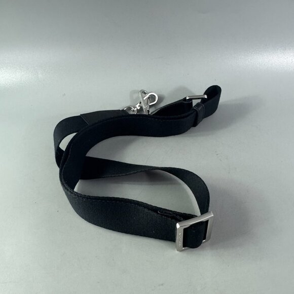 Michael Kors Black Cotton Strap with Black Leather Accents Adjustable Strap - Picture 6 of 10